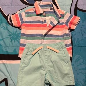 Baby boy 2 piece summer outfit